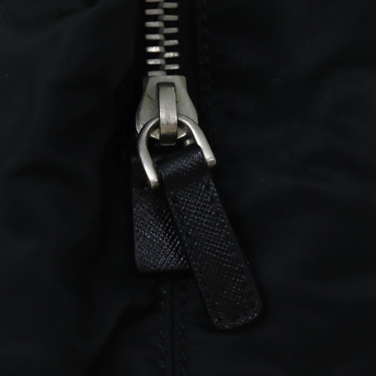 PRADA Tote Bag Nylon Black Auth 75367