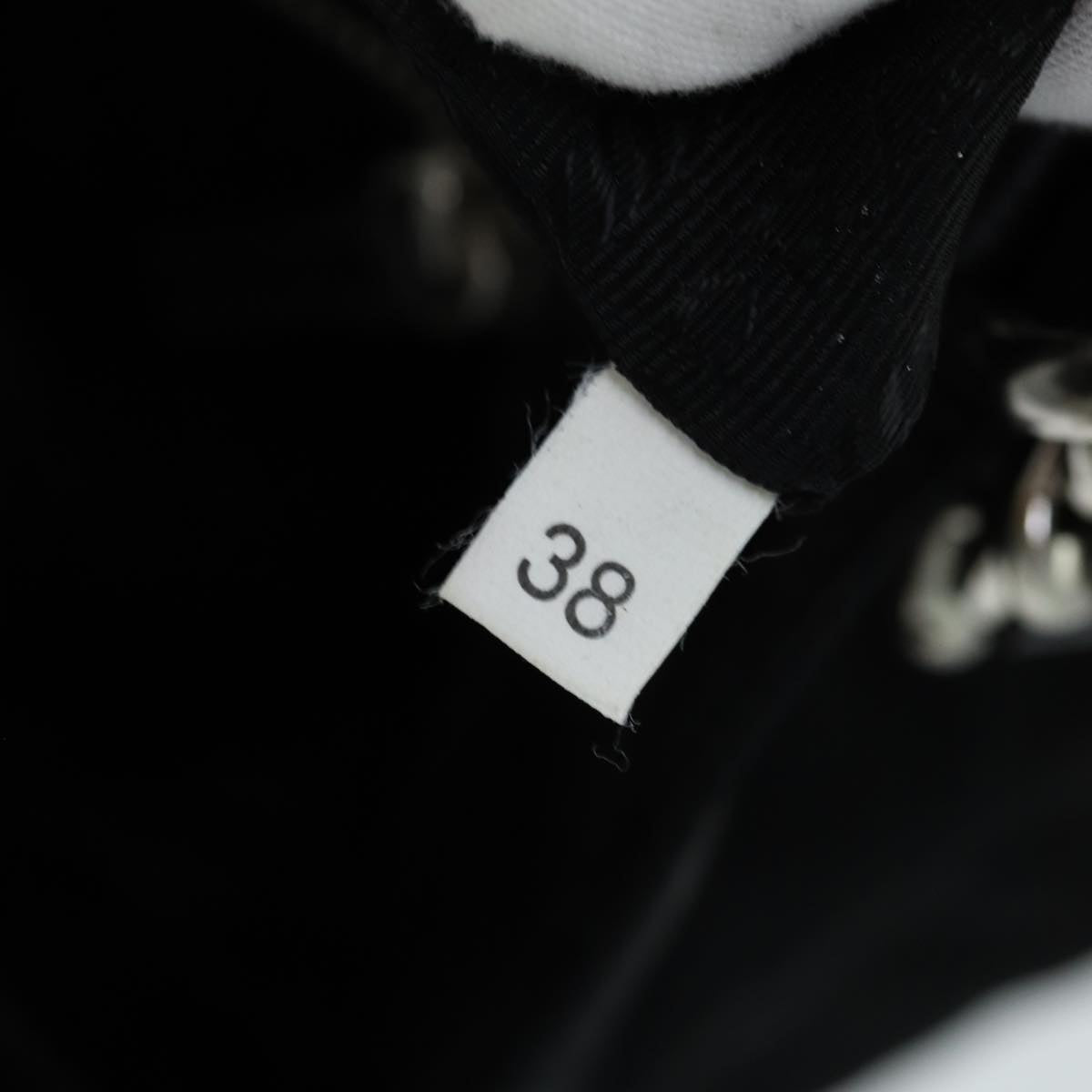 PRADA Tote Bag Nylon Black Auth 75367