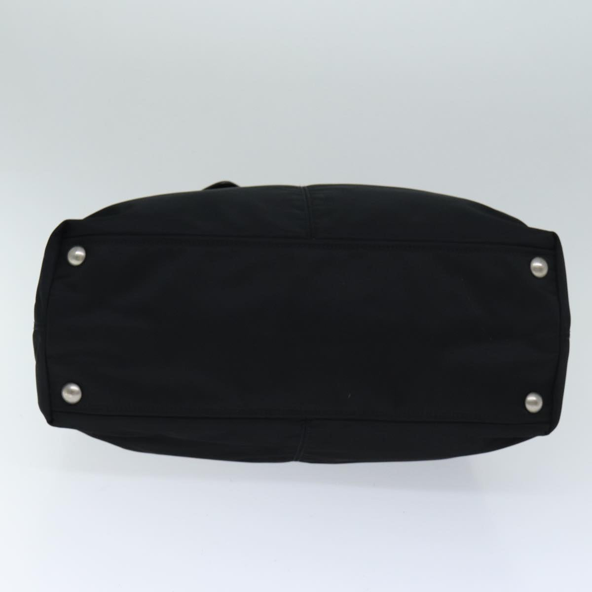 PRADA Tote Bag Nylon Black Auth 75367