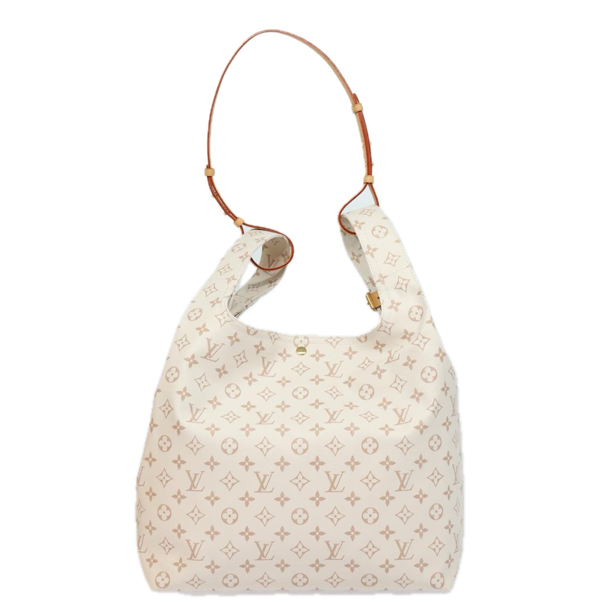 LOUIS VUITTON Monogram Dune Atlantis GM Tote Bag White M24409 LV Auth 75395S