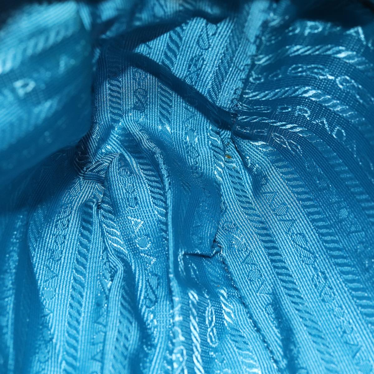 PRADA Shoulder Bag Nylon Light Blue Auth 75426V