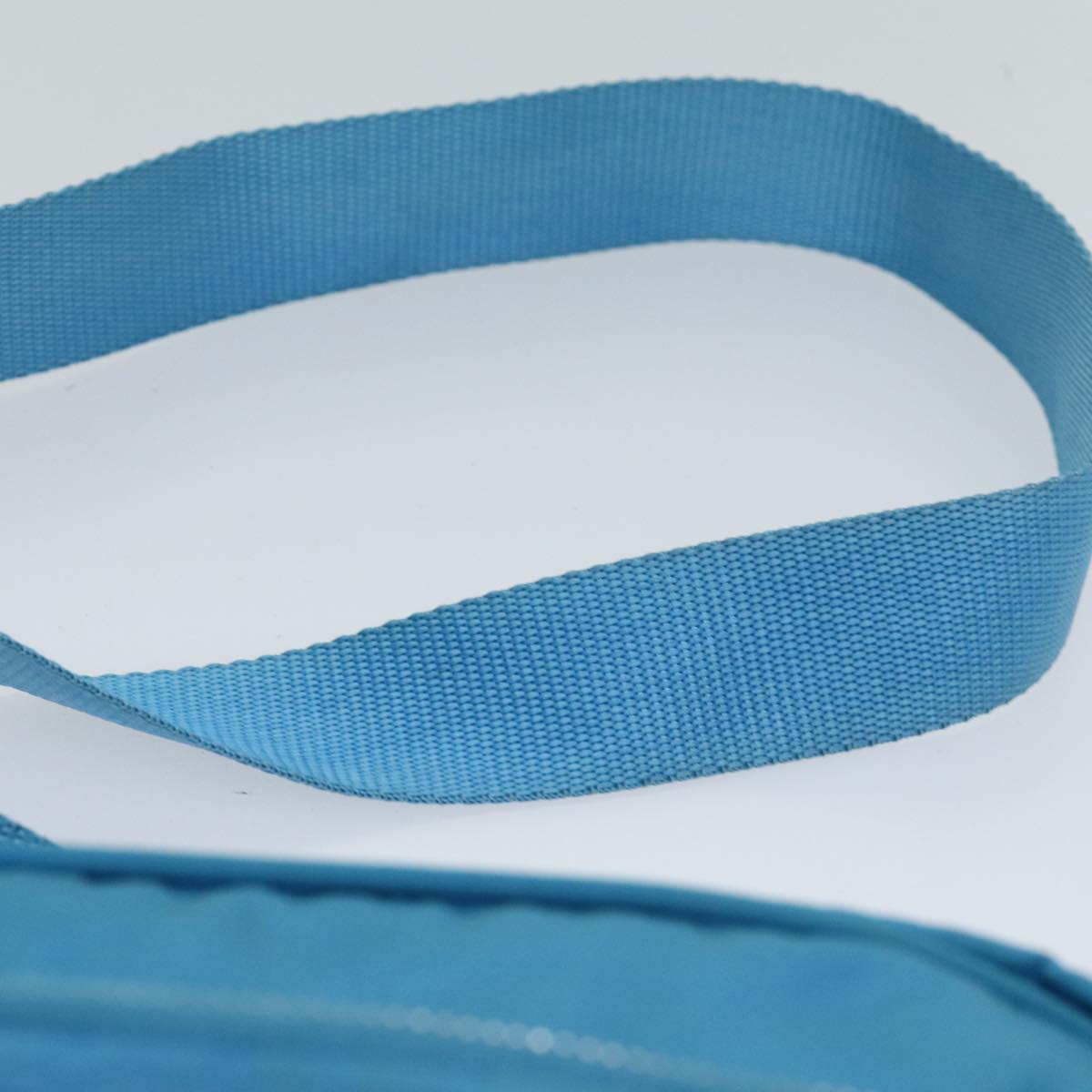 PRADA Shoulder Bag Nylon Light Blue Auth 75426V