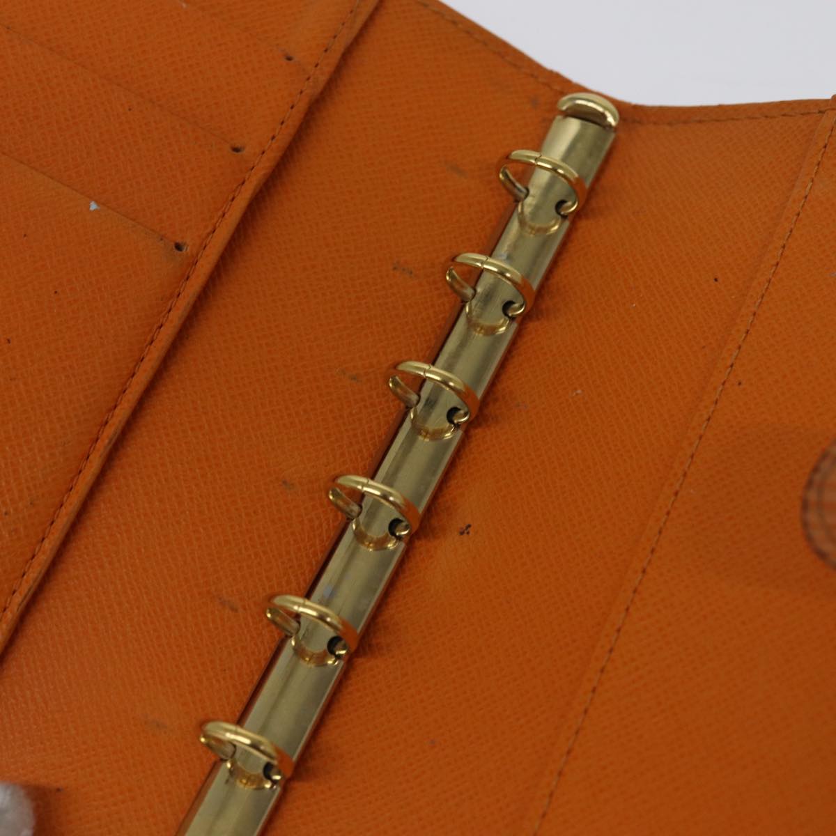 LOUIS VUITTON Epi Agenda PM Day Planner Cover Orange Mandarin R2005H Auth 75445A