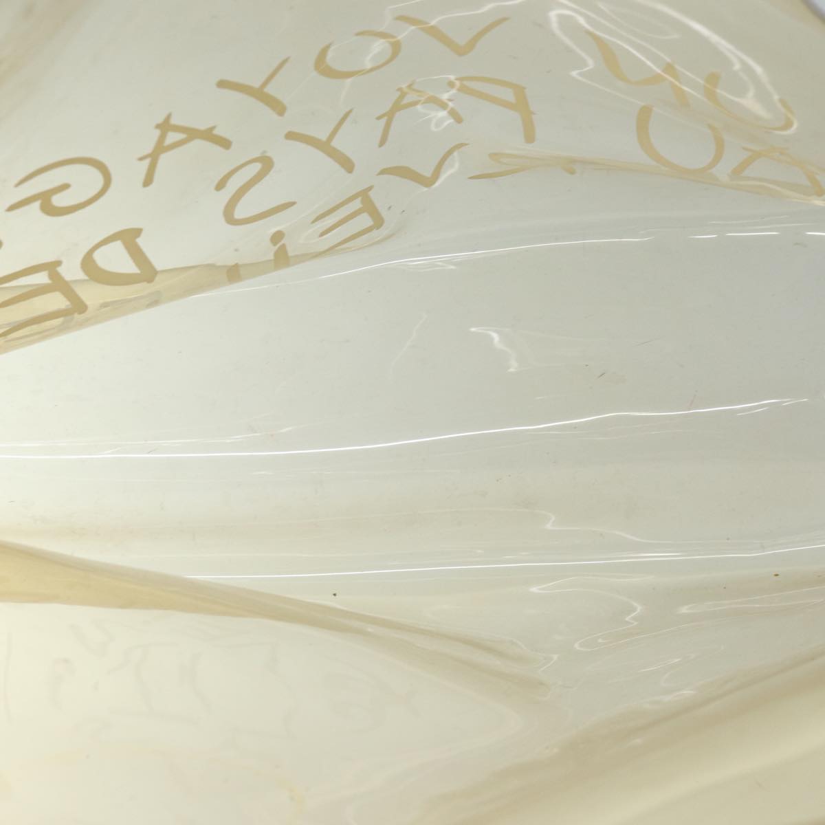 HERMES Vinyl Kelly Hand Bag Vinyl Clear Auth 75613