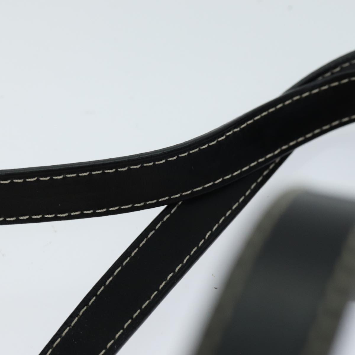 PRADA Hand Bag Nylon Cream Auth 75644