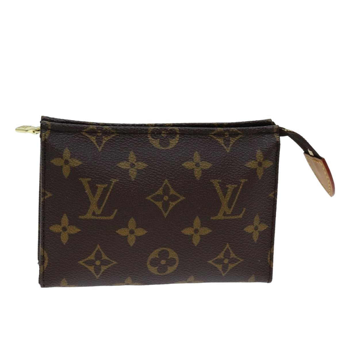 LOUIS VUITTON Monogram Poche Toilette 15 Pouch M47546 LV Auth 75701