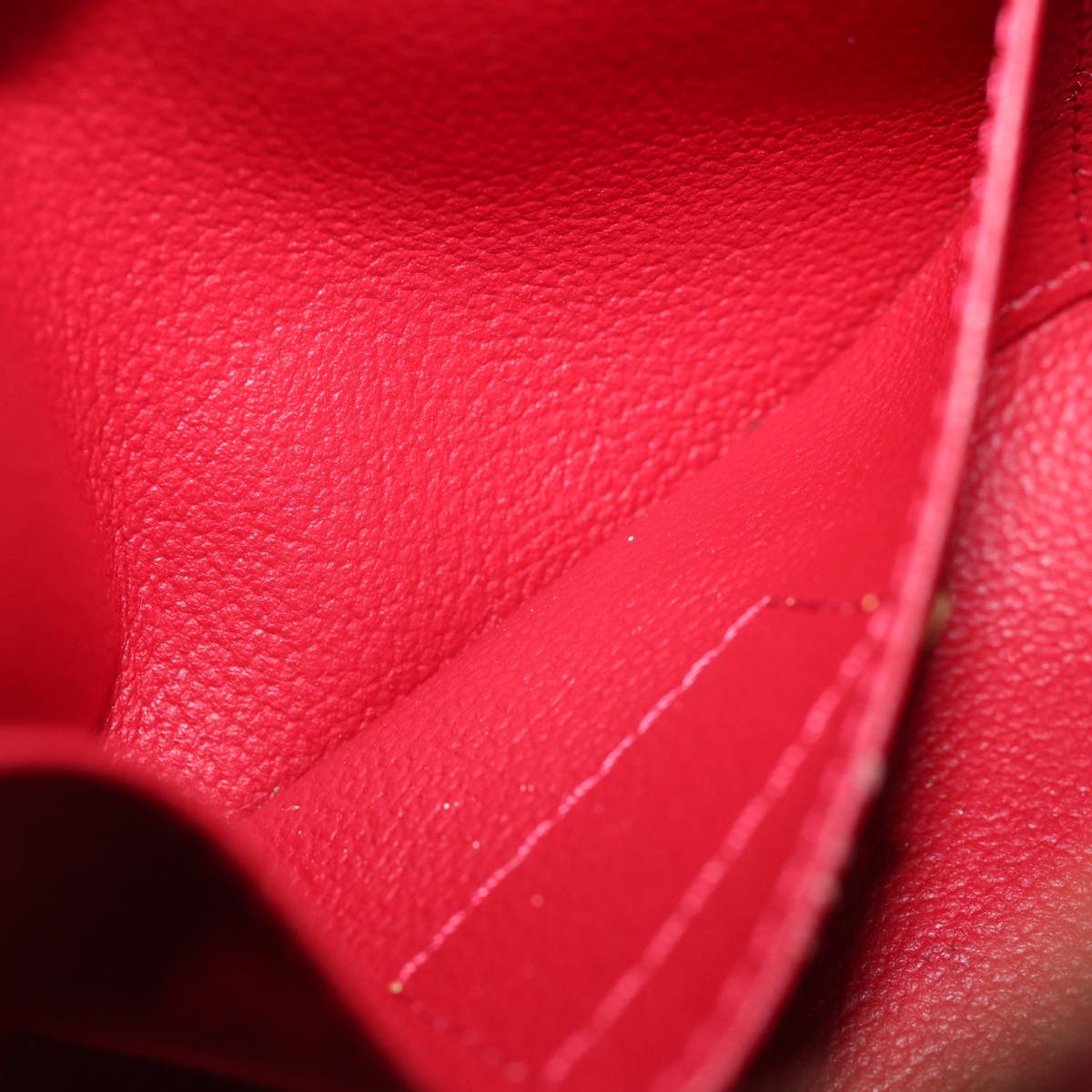 LOUIS VUITTON Vernis Rayure Pochette Cosmetic Pomme D'amour M91721 LV Auth 76184