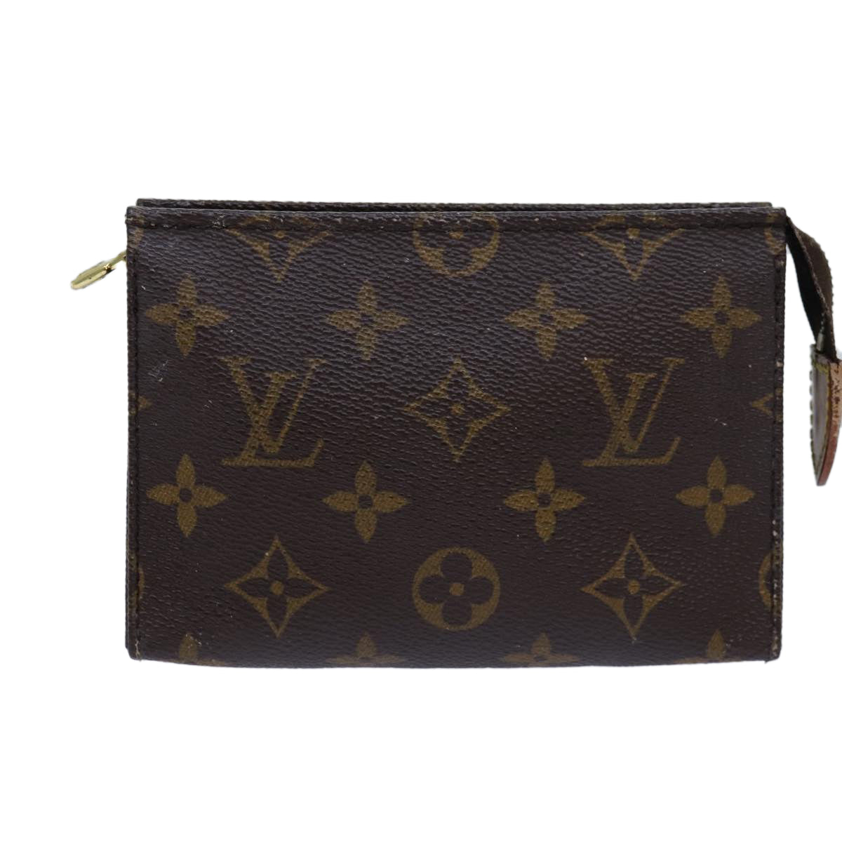 LOUIS VUITTON Monogram Poche Toilette 15 Pouch M47546 LV Auth 76270