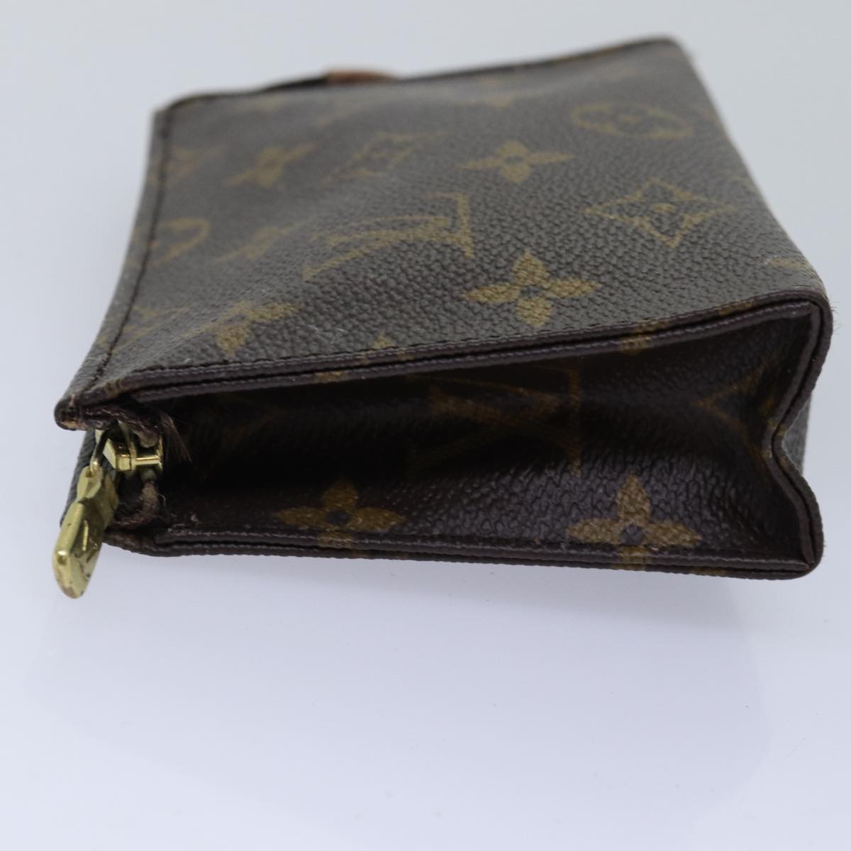 LOUIS VUITTON Monogram Poche Toilette 15 Pouch M47546 LV Auth 76270