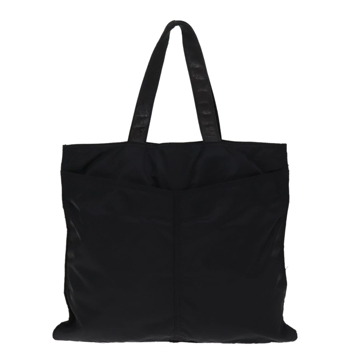 PRADA Tote Bag Nylon Black Auth 76367