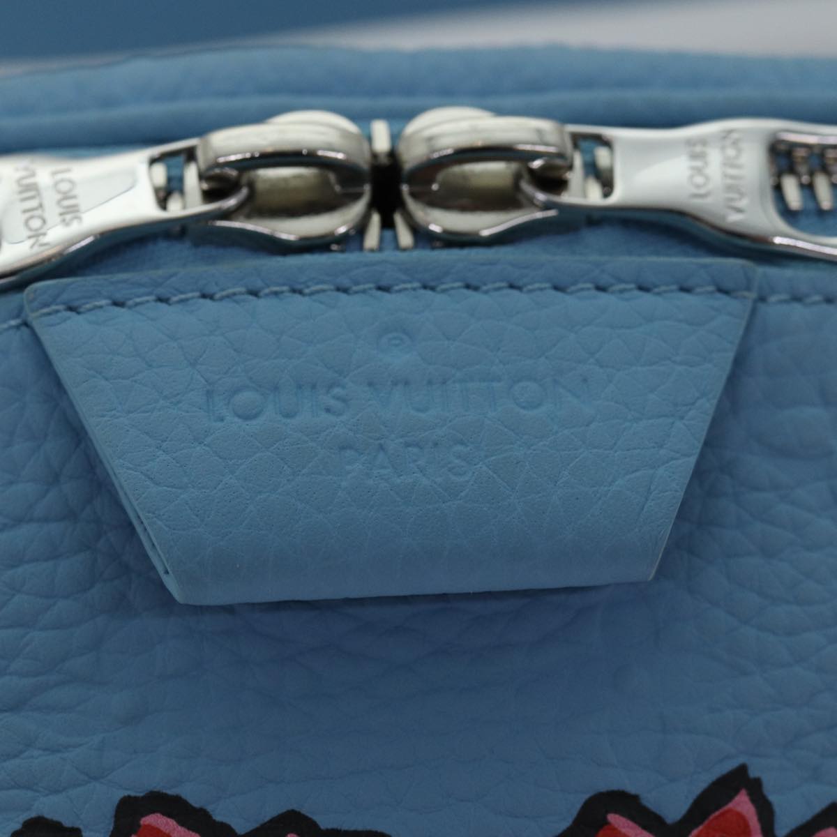 LOUIS VUITTON Taurillon Monogram Maxi Bum Bag bag Light Blue M21715 Auth 76433SM