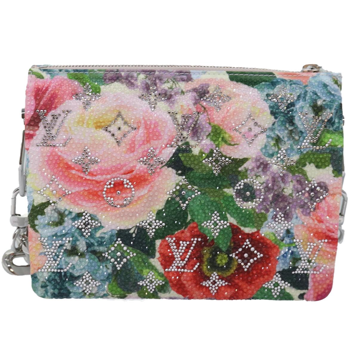LOUIS VUITTON Monogram Flower Kussan BB Bag Multicolor M21157 LV Auth 76444SAM