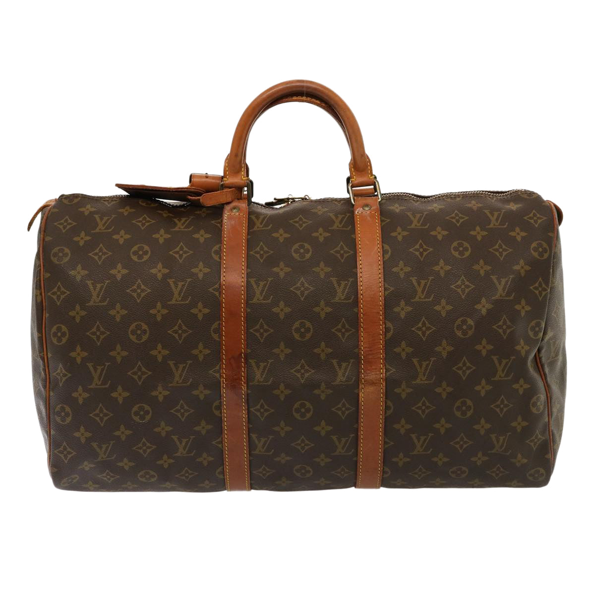 LOUIS VUITTON Monogram Keepall 50 Boston Bag M41426 LV Auth 76552