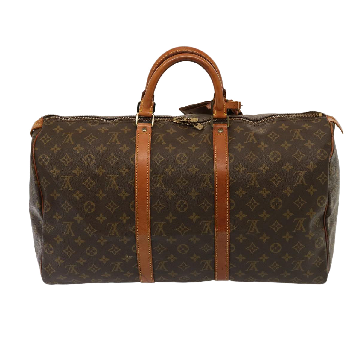 LOUIS VUITTON Monogram Keepall 50 Boston Bag M41426 LV Auth 76552