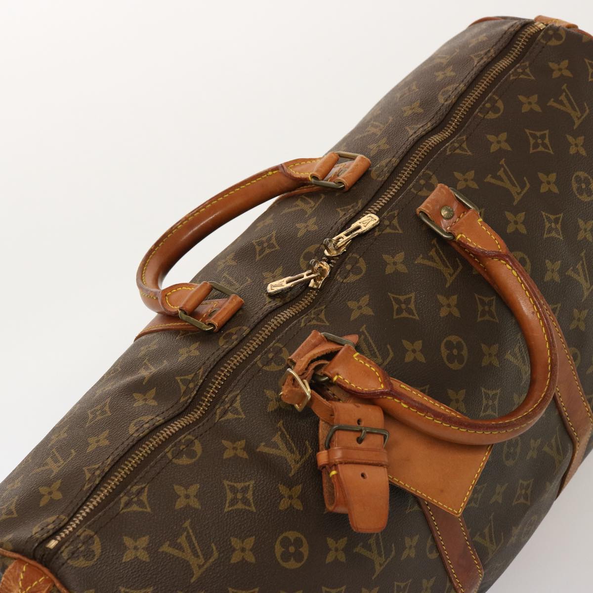 LOUIS VUITTON Monogram Keepall 50 Boston Bag M41426 LV Auth 76552