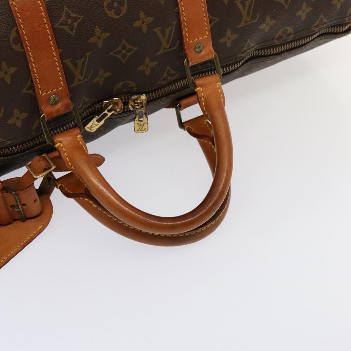LOUIS VUITTON Monogram Keepall 50 Boston Bag M41426 LV Auth 76552