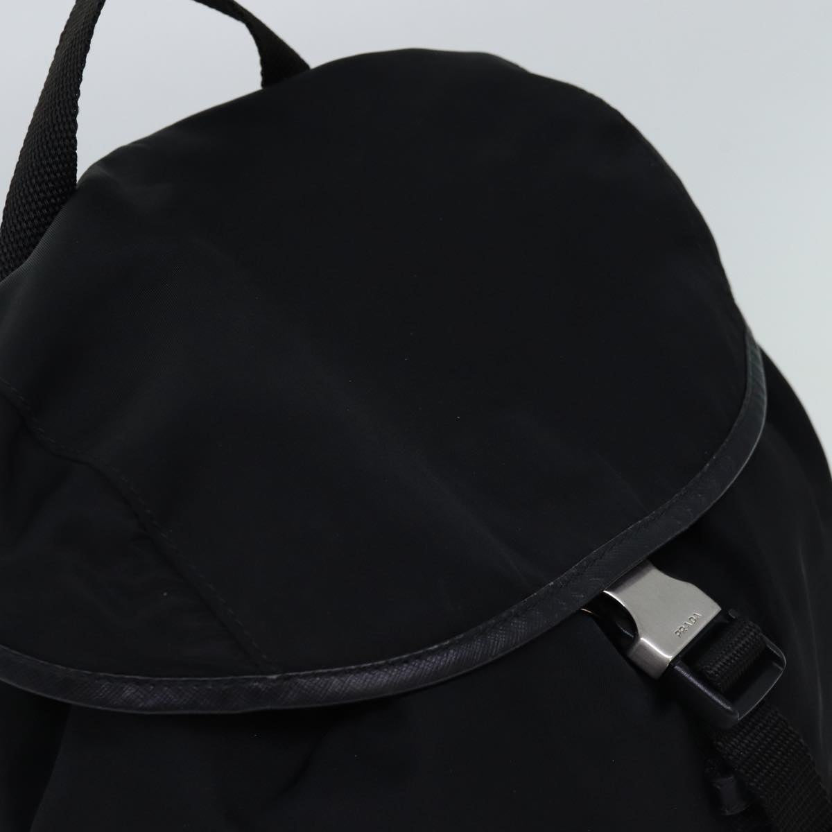 PRADA Backpack Nylon Black Auth 76576