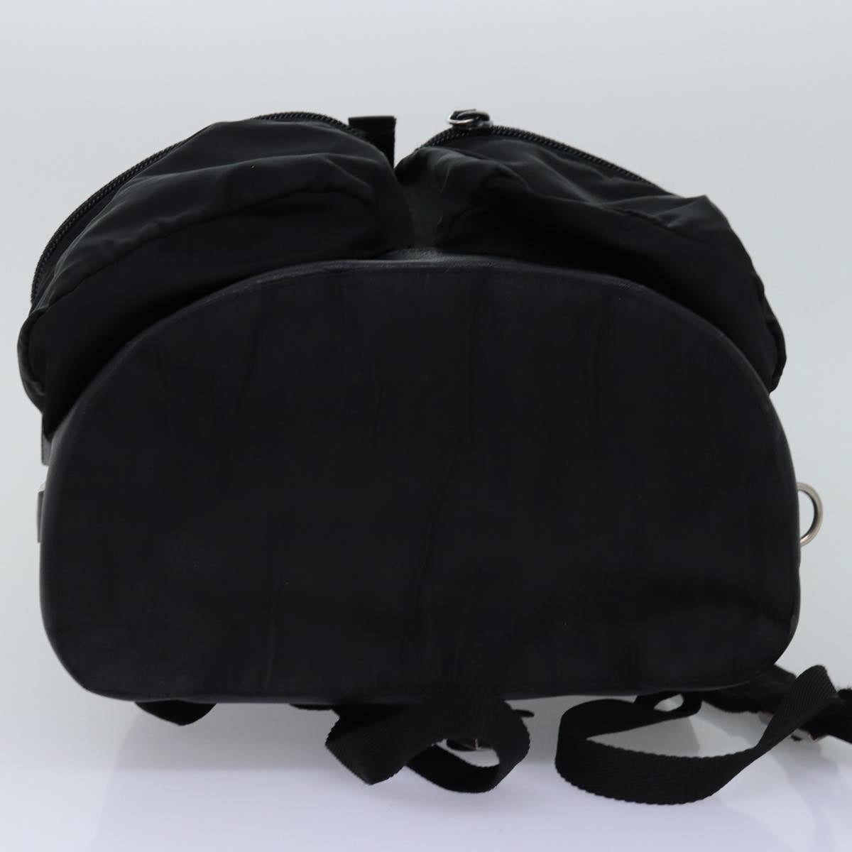 PRADA Backpack Nylon Black Auth 76576