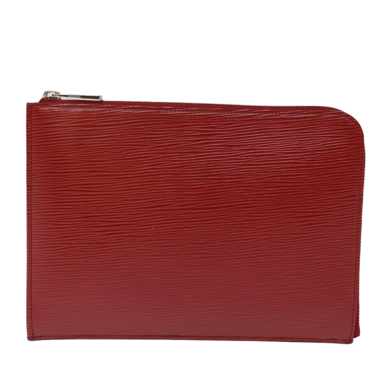 LOUIS VUITTON Epi Pochette Jules PM Clutch Bag Red Car Mine LV Auth 76821V
