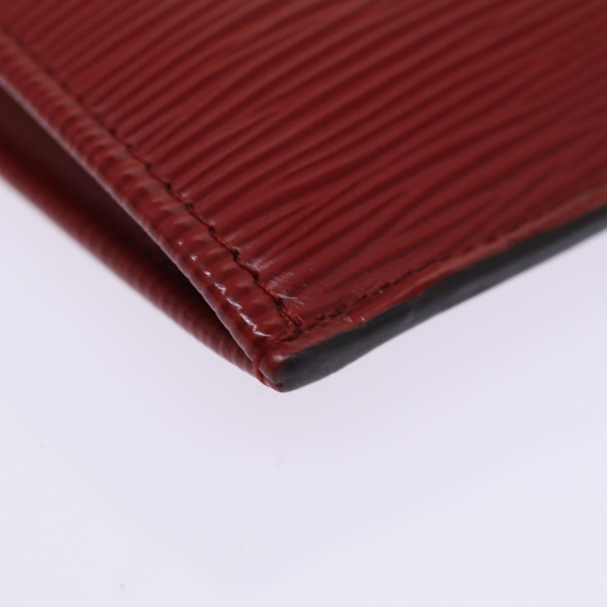 LOUIS VUITTON Epi Pochette Jules PM Clutch Bag Red Car Mine LV Auth 76821V