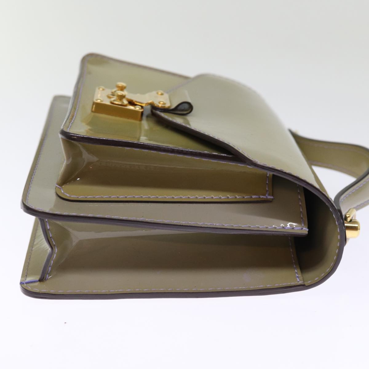 LOUIS VUITTON Monogram Vernis Monceau BB Hand Bag 2way Lila LV Auth 76912