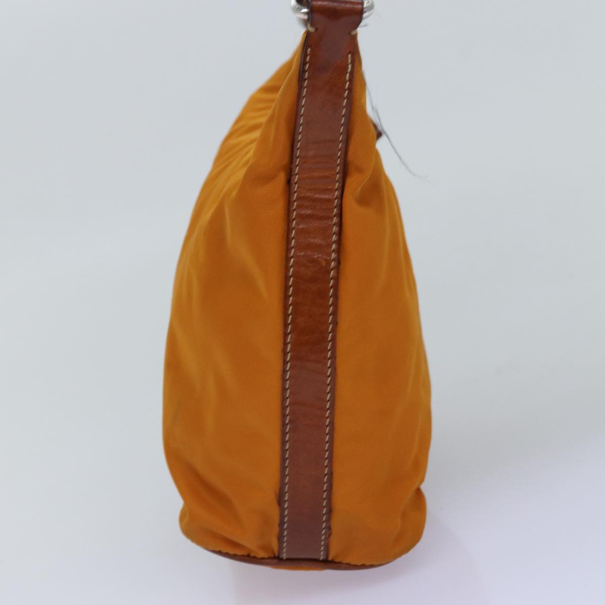 PRADA Shoulder Bag Nylon Orange Auth 77204