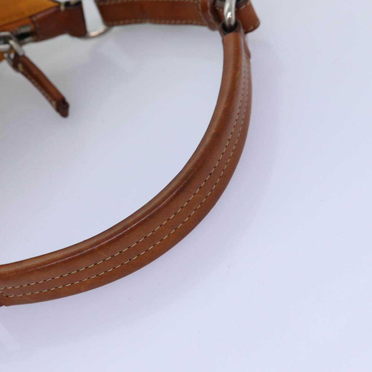 PRADA Shoulder Bag Nylon Orange Auth 77204