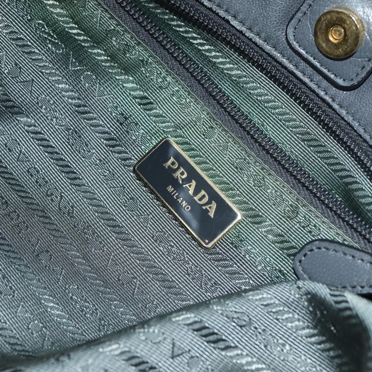PRADA Hand Bag Nylon 2way Khaki Auth 77763