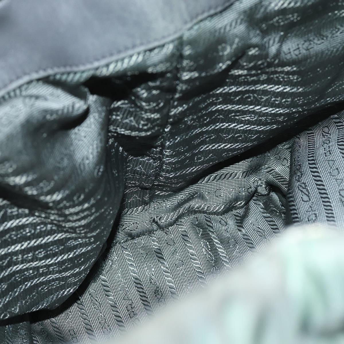 PRADA Hand Bag Nylon 2way Khaki Auth 77763