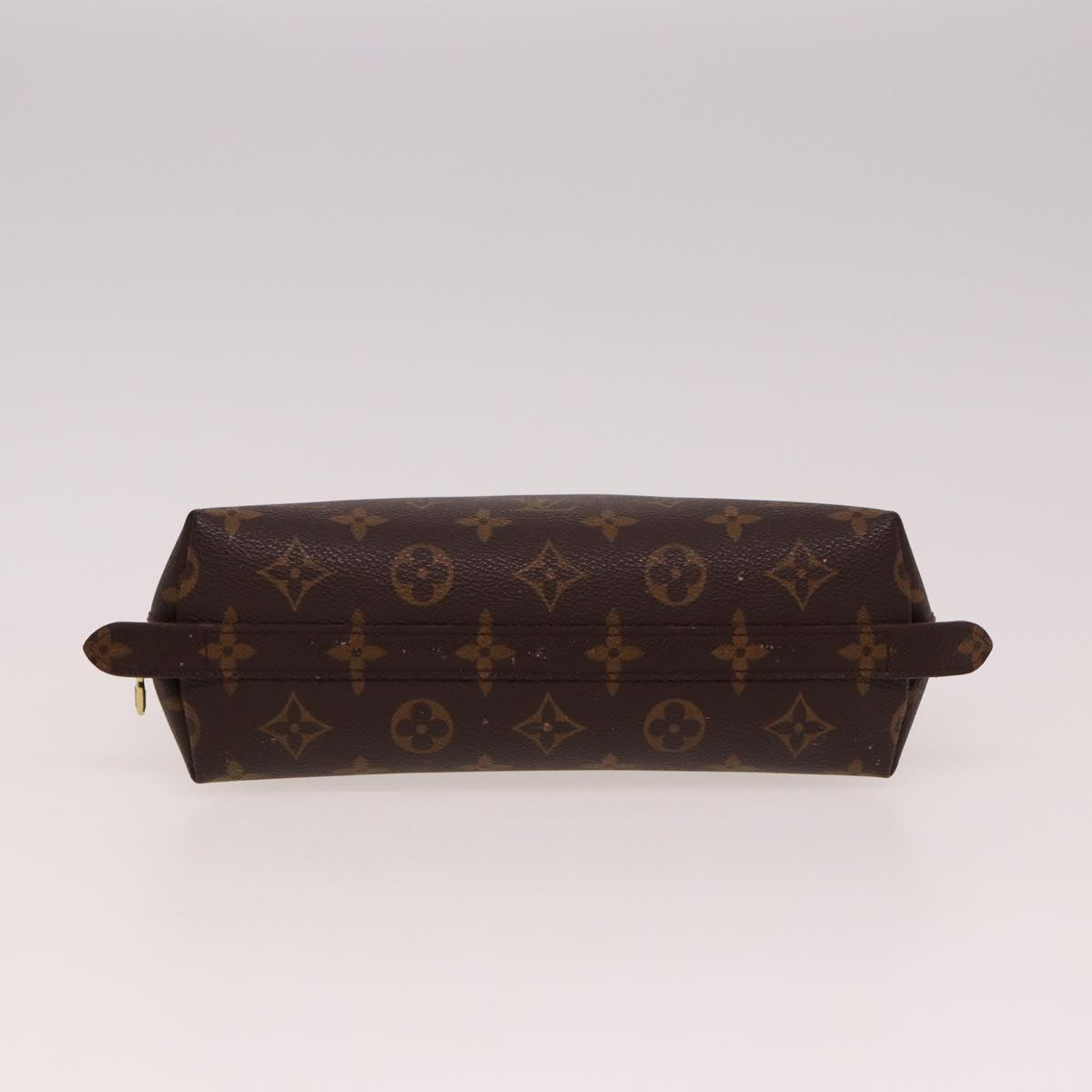 LOUIS VUITTON Monogram Trousse Demi Ronde Cosmetic Pouch M47520 LV Auth 77855