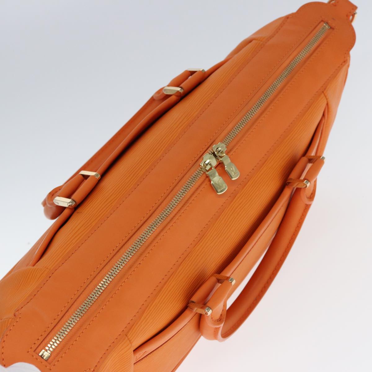 LOUIS VUITTON Epi Danura GM Hand Bag Orange Mandarin M5890H LV Auth 77879V