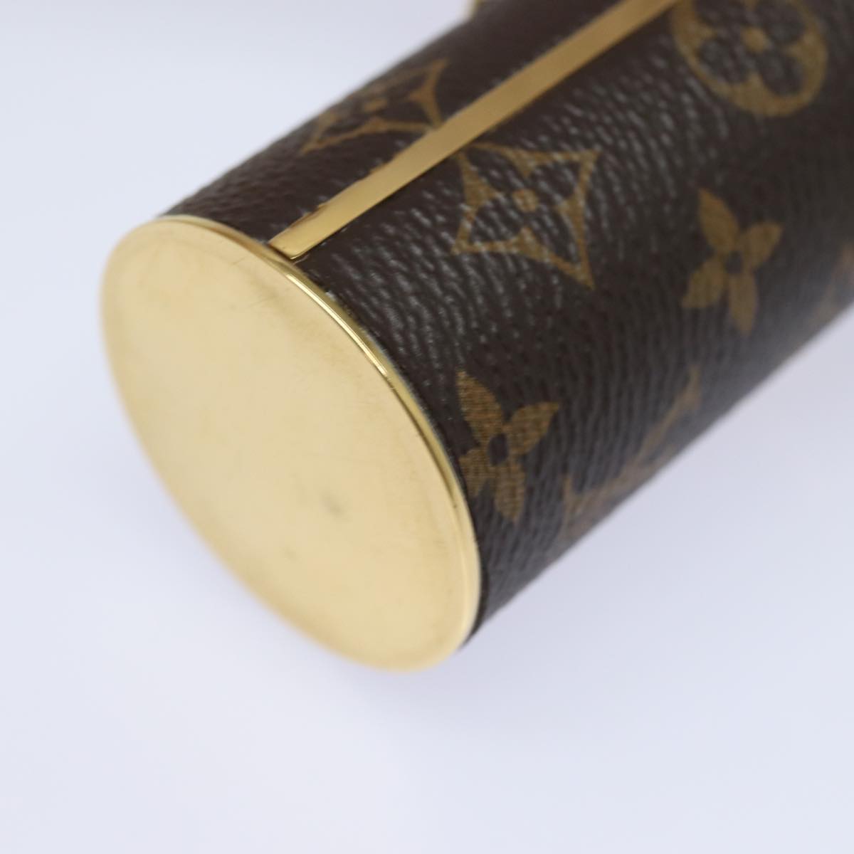 LOUIS VUITTON Monogram Lipstick Case Cosmetic Pouch MP2406 LV Auth 78001A