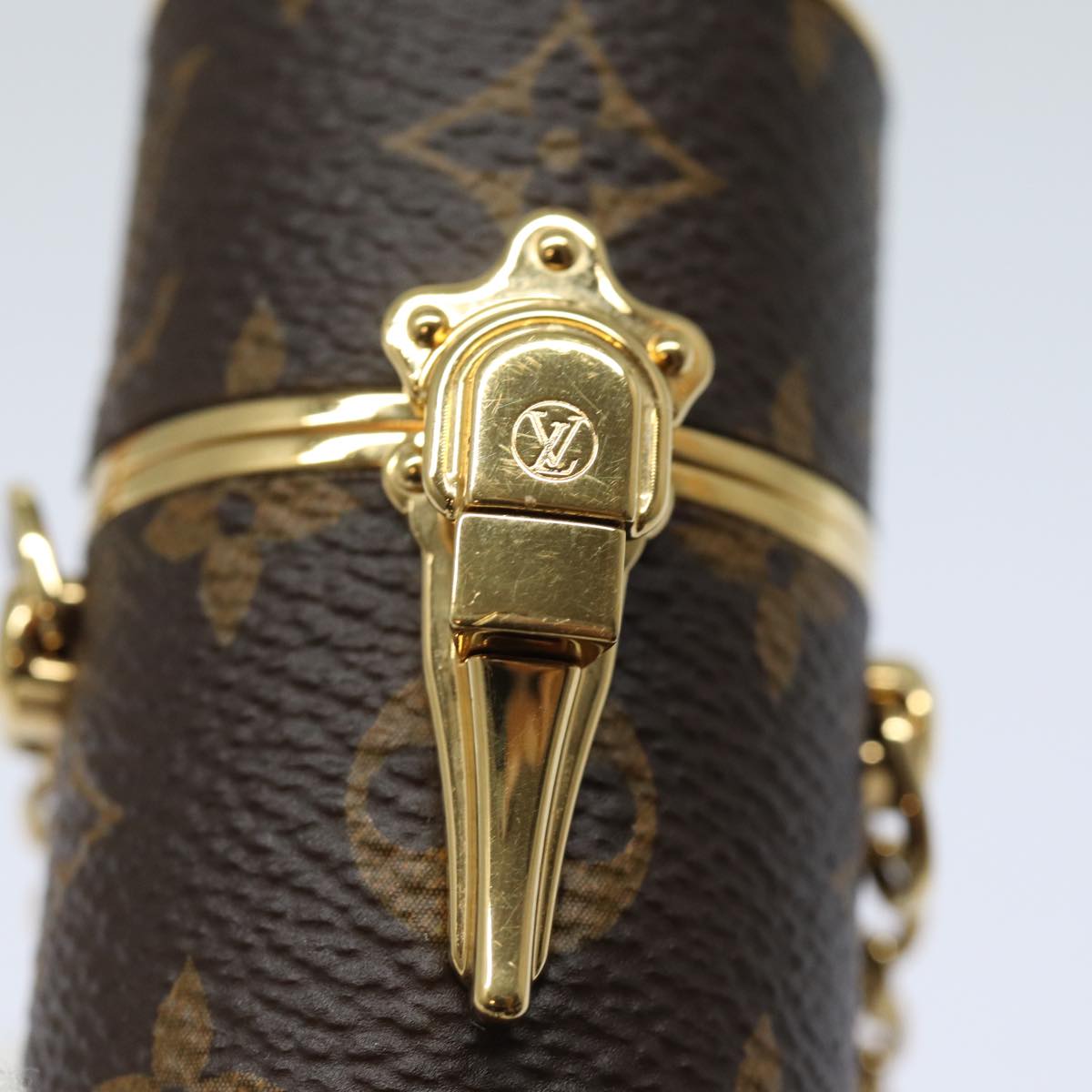 LOUIS VUITTON Monogram Lipstick Case Cosmetic Pouch MP2406 LV Auth 78001A