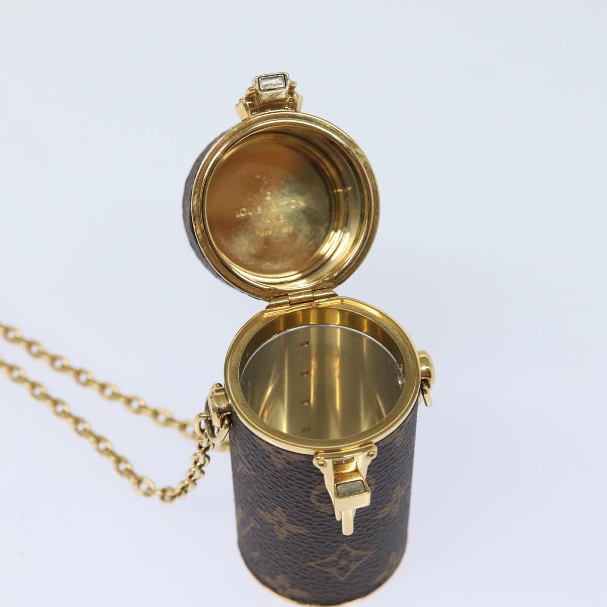 LOUIS VUITTON Monogram Lipstick Case Cosmetic Pouch MP2406 LV Auth 78001A