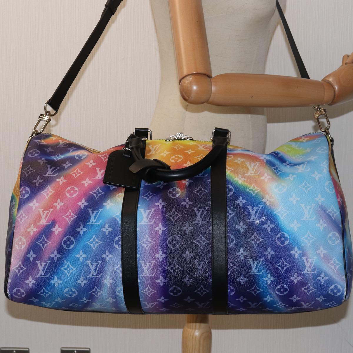 LOUIS VUITTON Monogram Sunset Keepall Bandouliere 50 Bag M45942 LV Auth 78369A