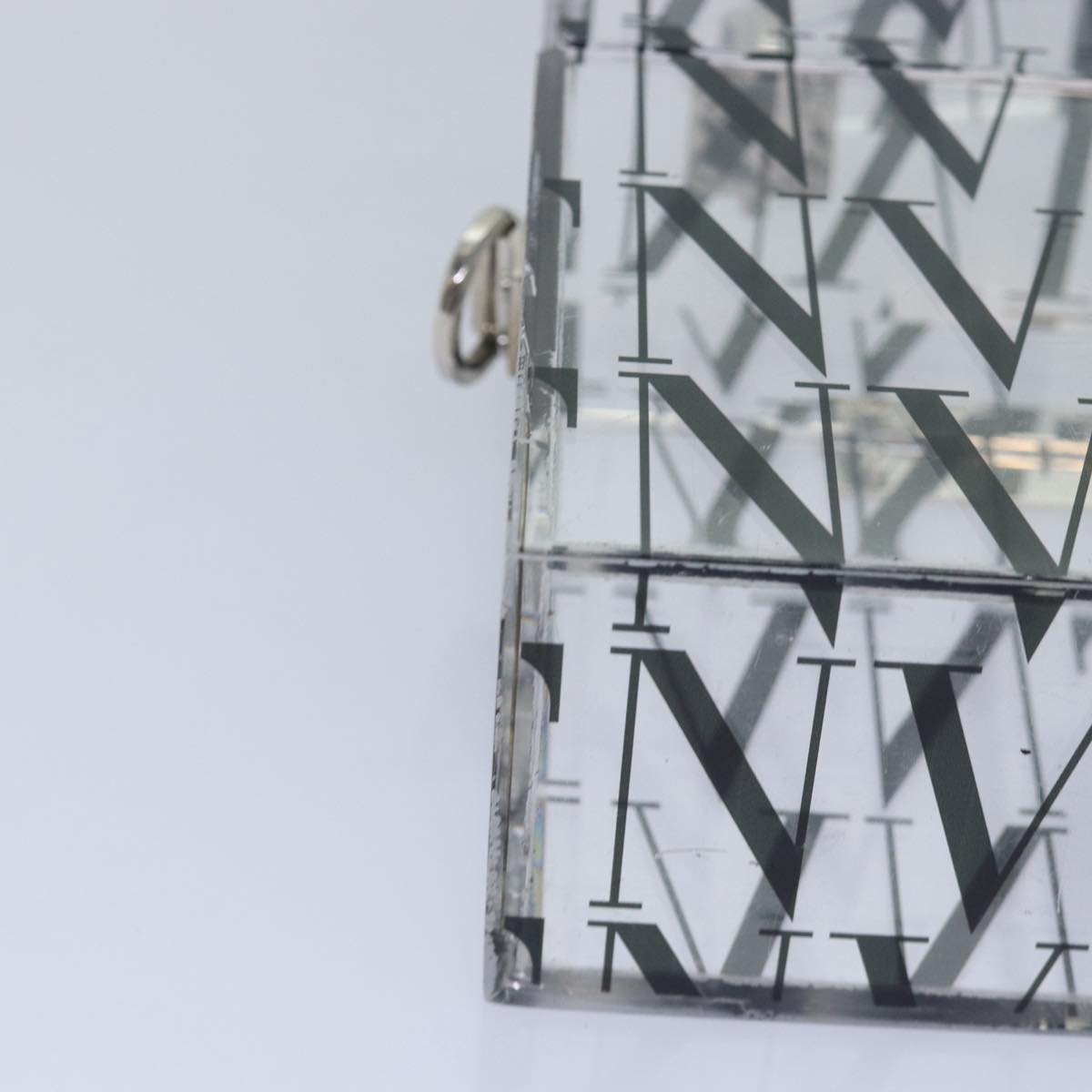 VALENTINO Hand Bag Plastic 2way Clear Auth 78373SAV