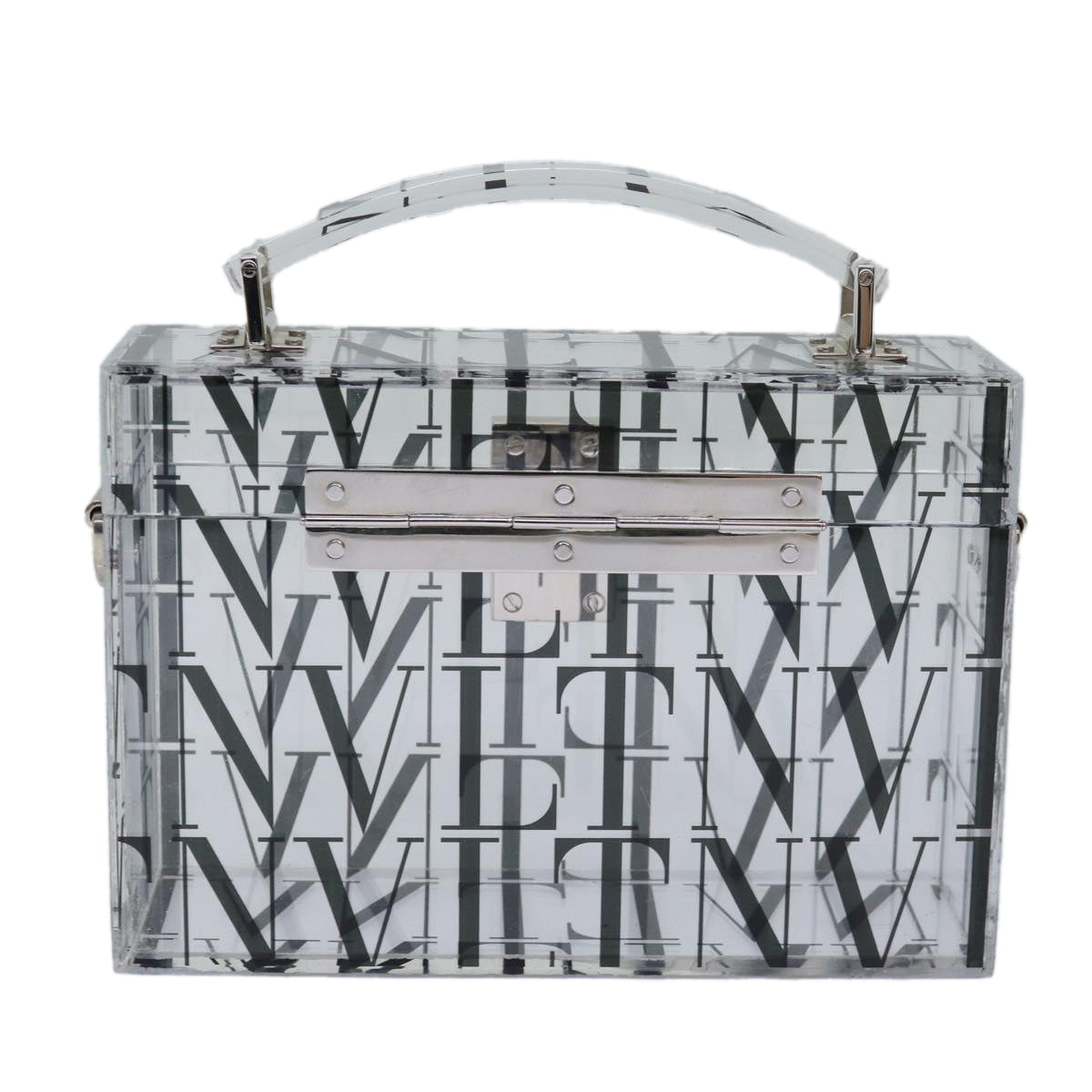 VALENTINO Hand Bag Plastic 2way Clear Auth 78373SAV