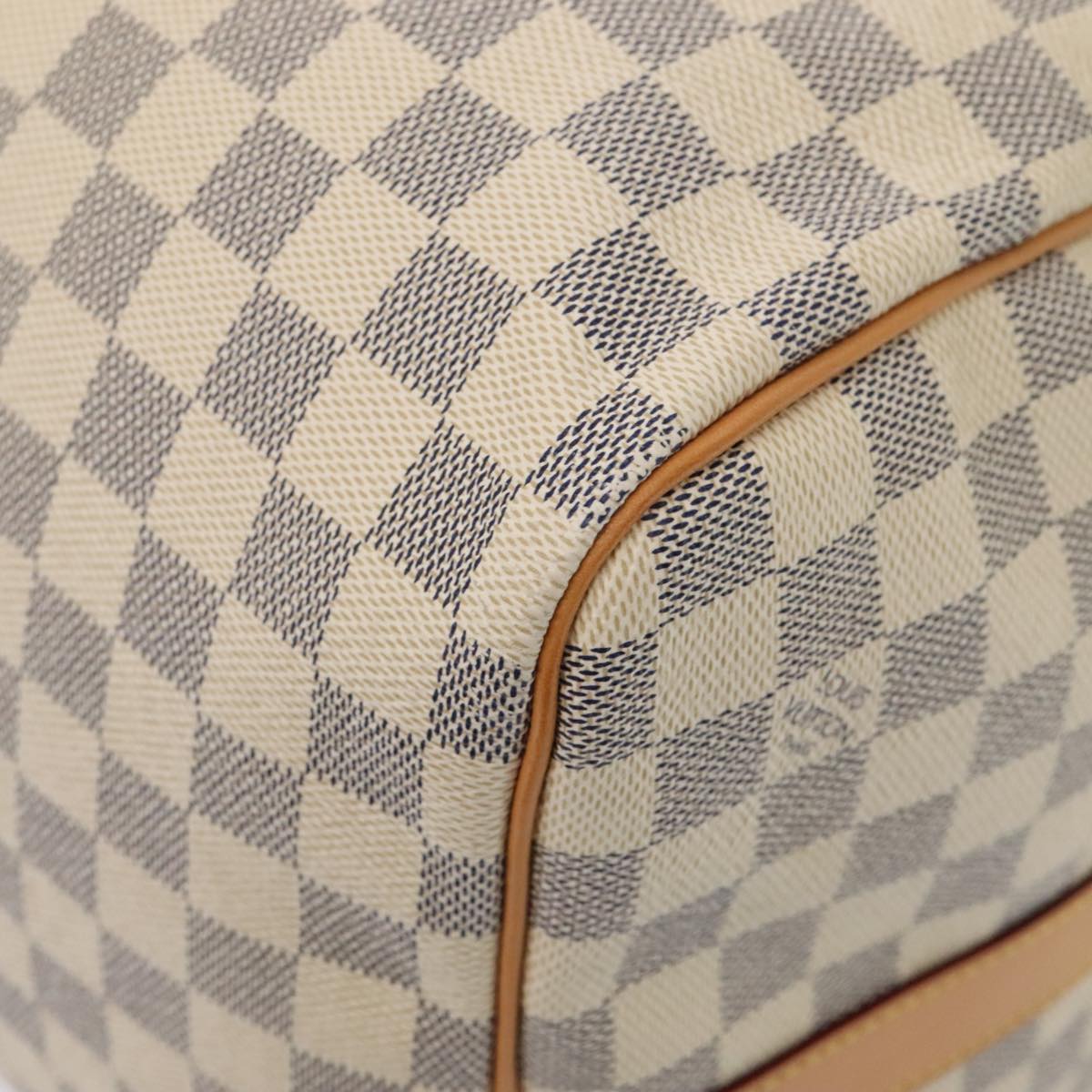 LOUIS VUITTON Damier Azur Keepall Bandouliere 55 Boston Bag N41429 Auth 78568SAV