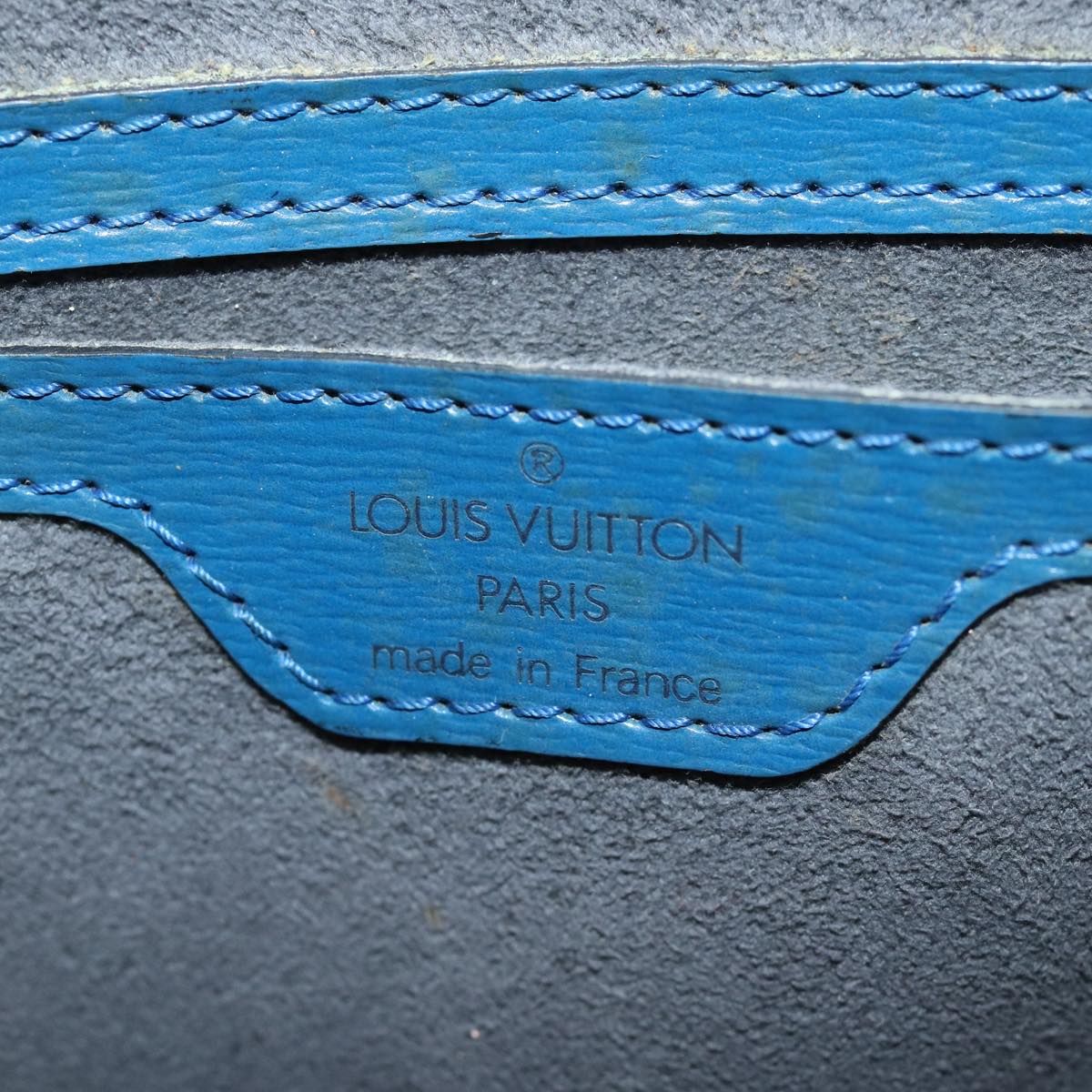 LOUIS VUITTON Epi Saint Jacques Shoulder Bag Blue M52275 LV Auth 78595