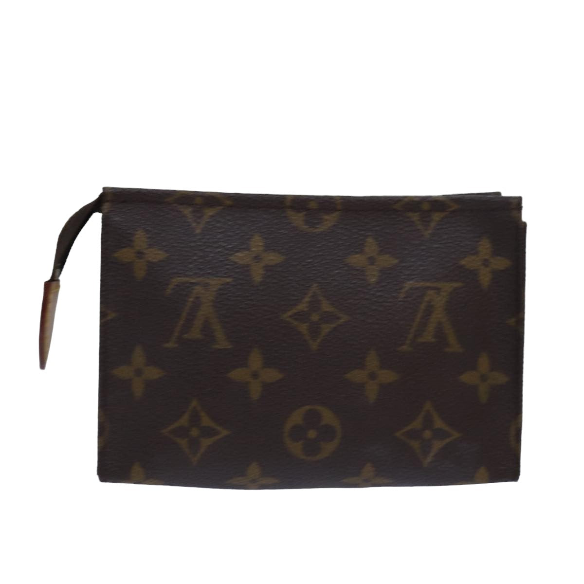LOUIS VUITTON Monogram Poche Toilette 15 Pouch M47546 LV Auth 78953