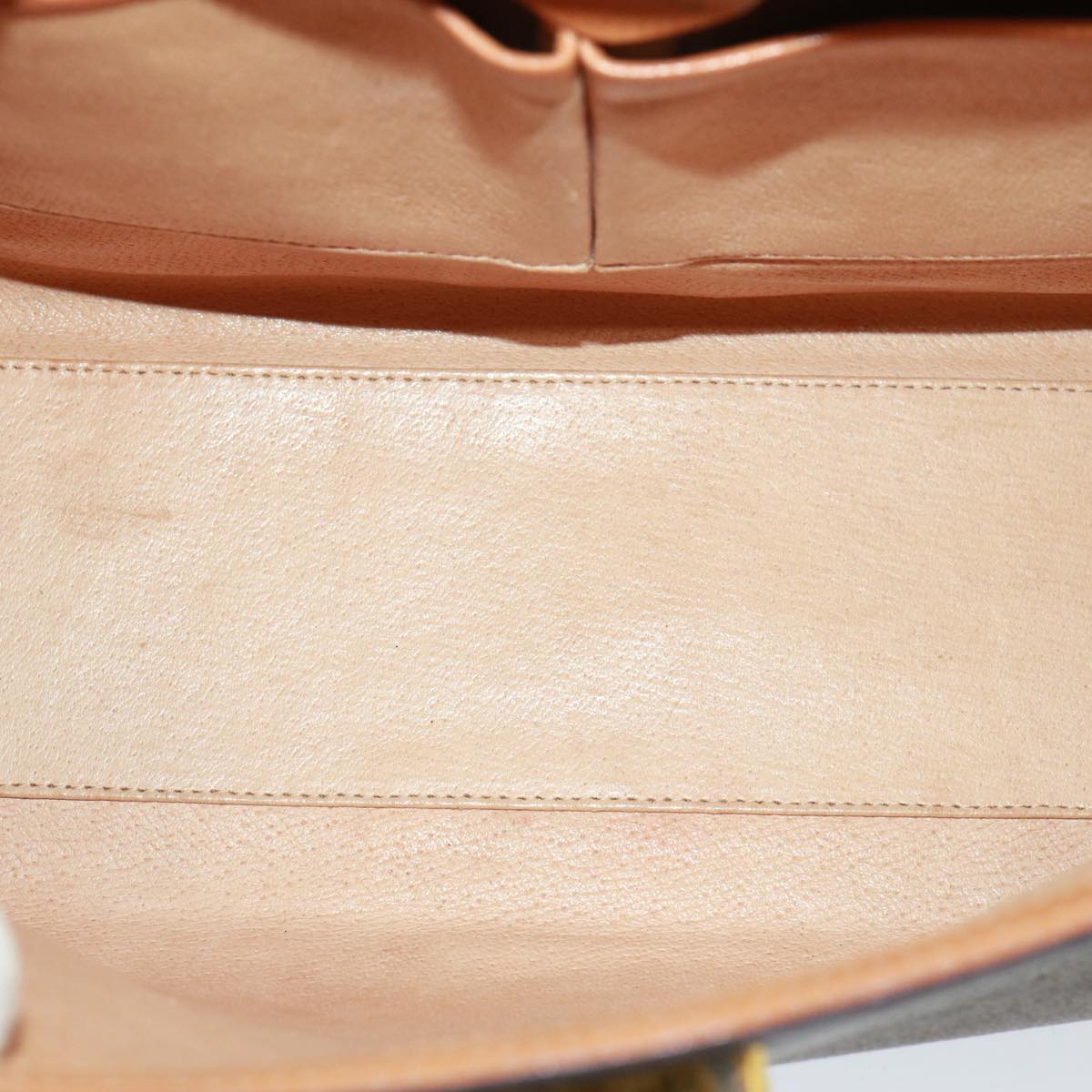 CELINE Macadam Canvas Hand Bag PVC Brown Auth 79102