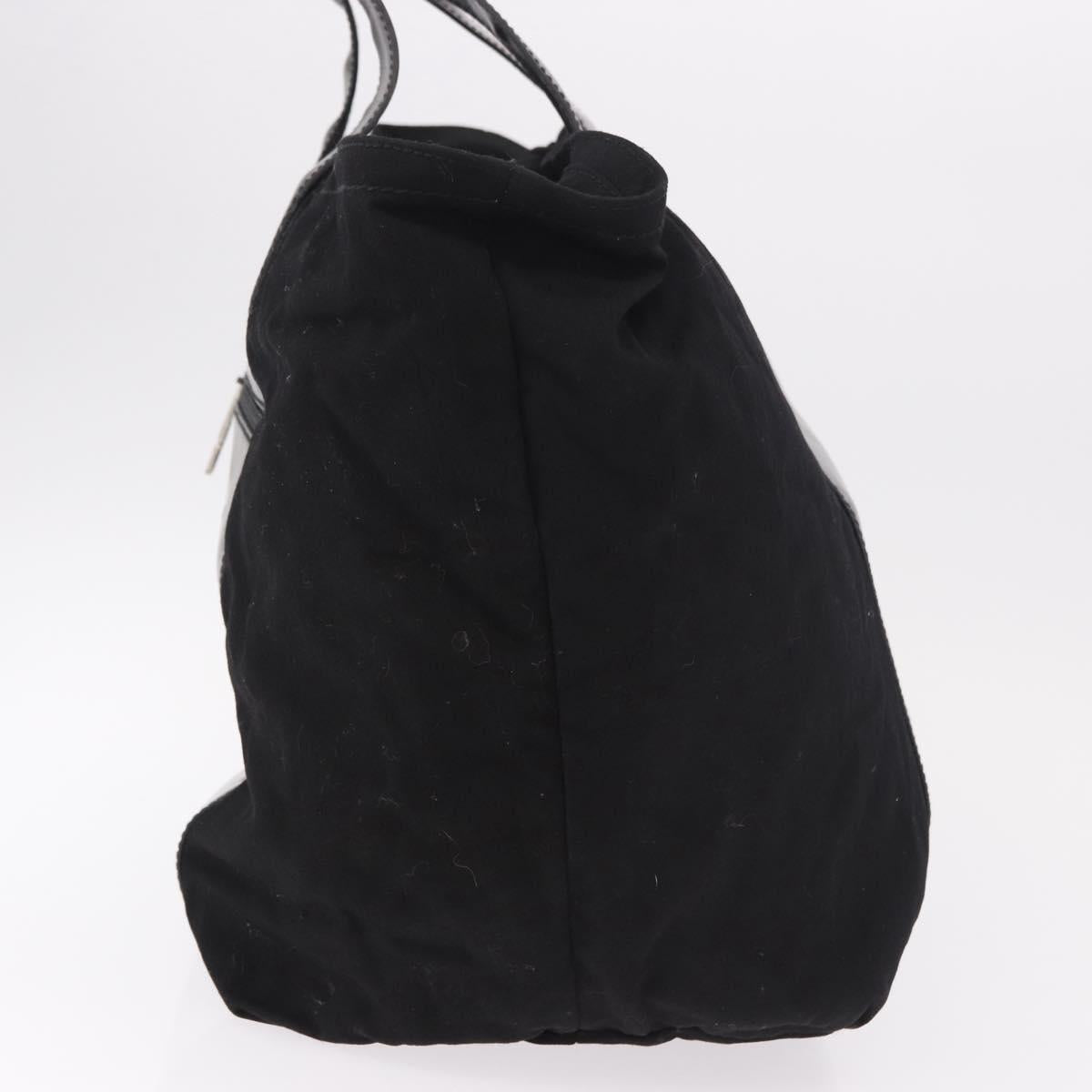 GUCCI Tote Bag Leather Canvas Black 019 2058 Auth 79287
