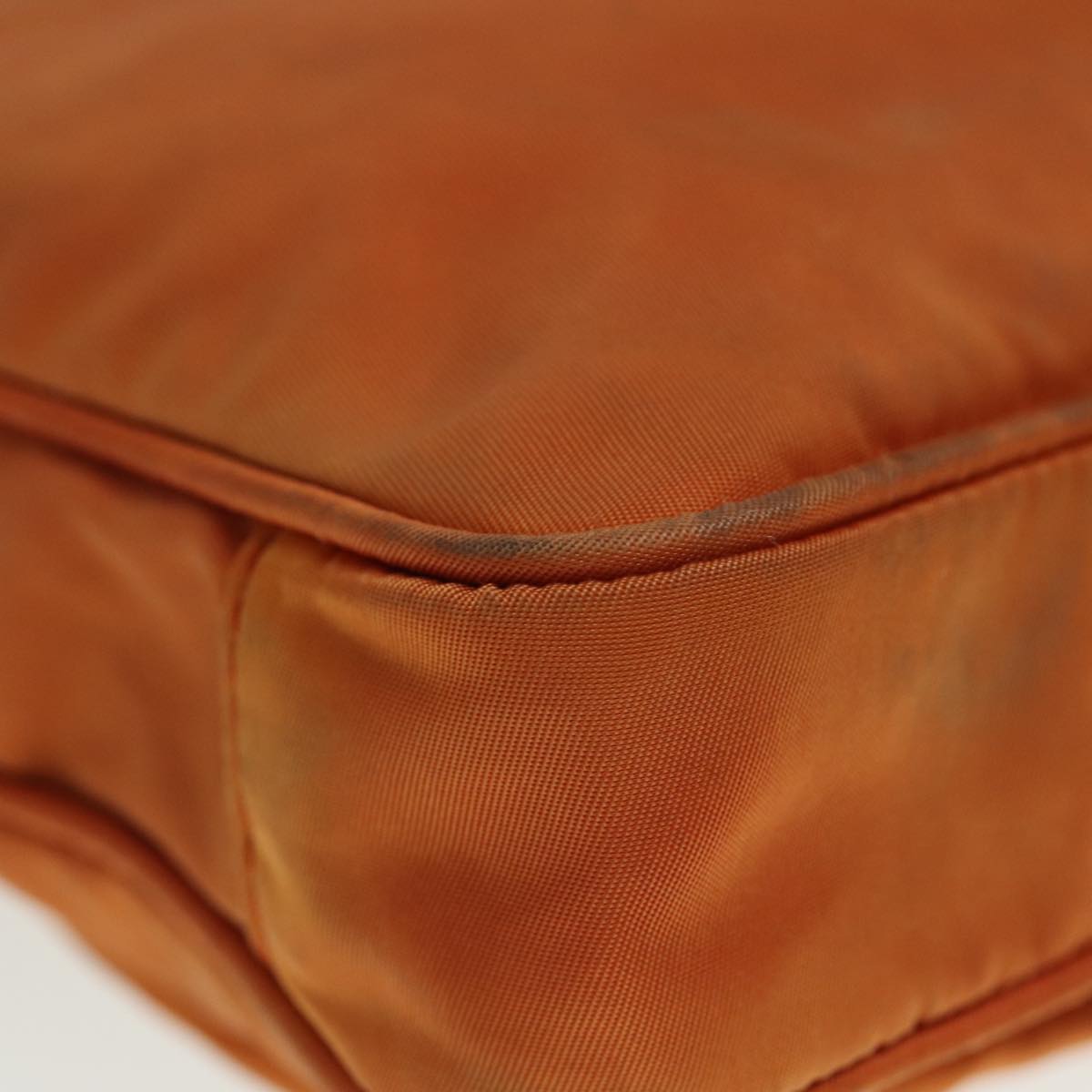 PRADA Shoulder Bag Nylon Orange Auth 79767