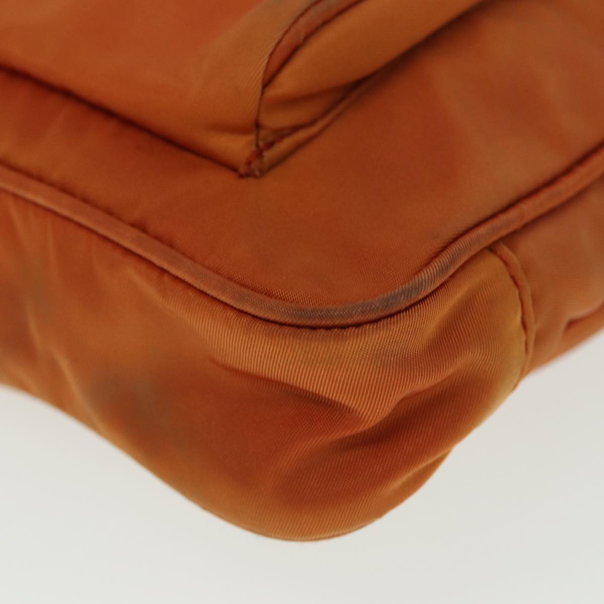 PRADA Shoulder Bag Nylon Orange Auth 79767