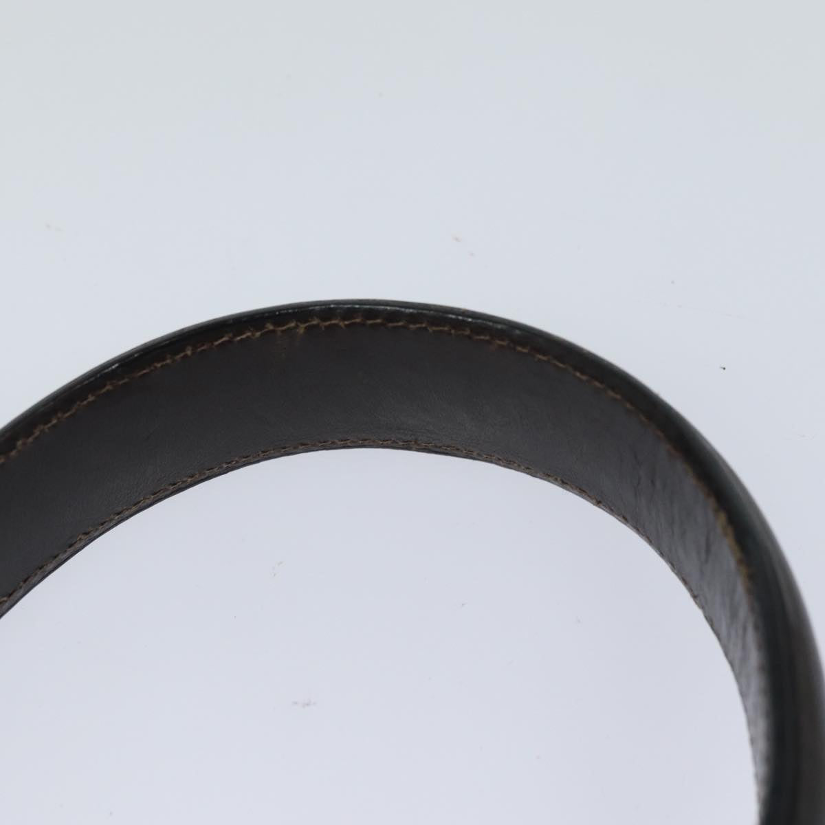 Salvatore Ferragamo Gancini Hand Bag Leather 2way Brown Auth 79812