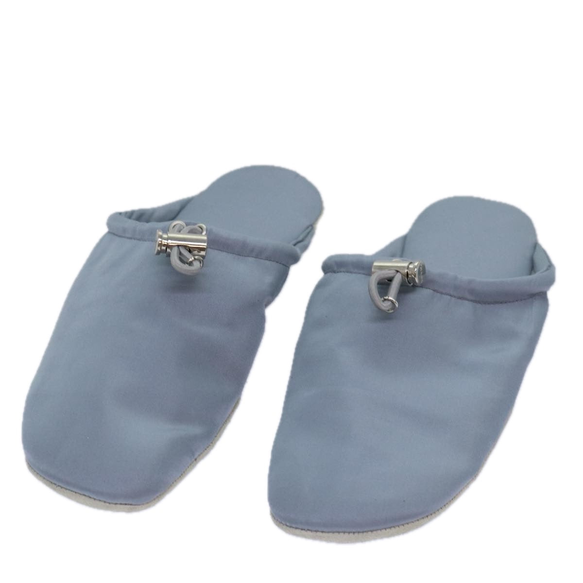 PRADA Room Shoes & Pouch Nylon Light Blue Auth 79894V