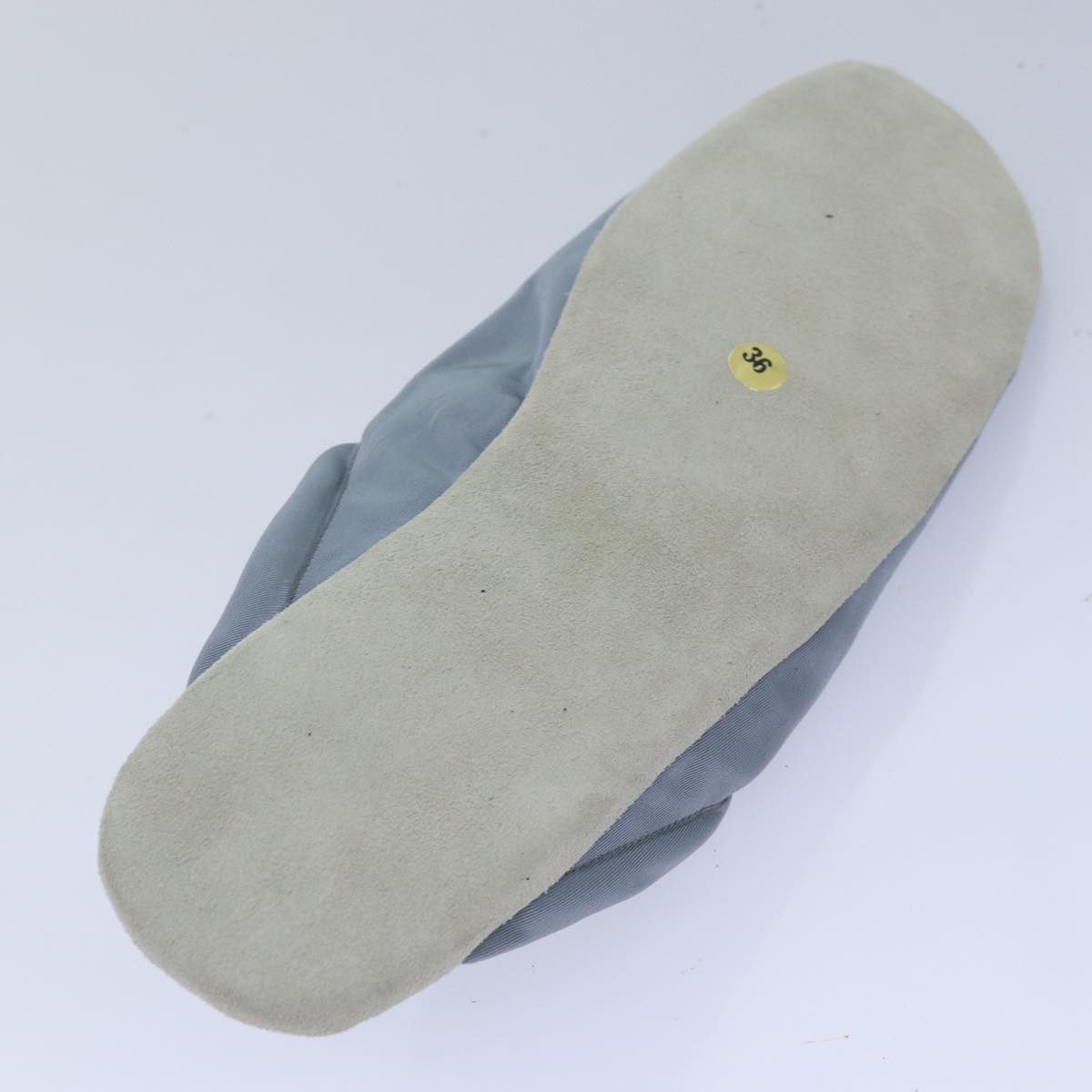 PRADA Room Shoes & Pouch Nylon Light Blue Auth 79894V