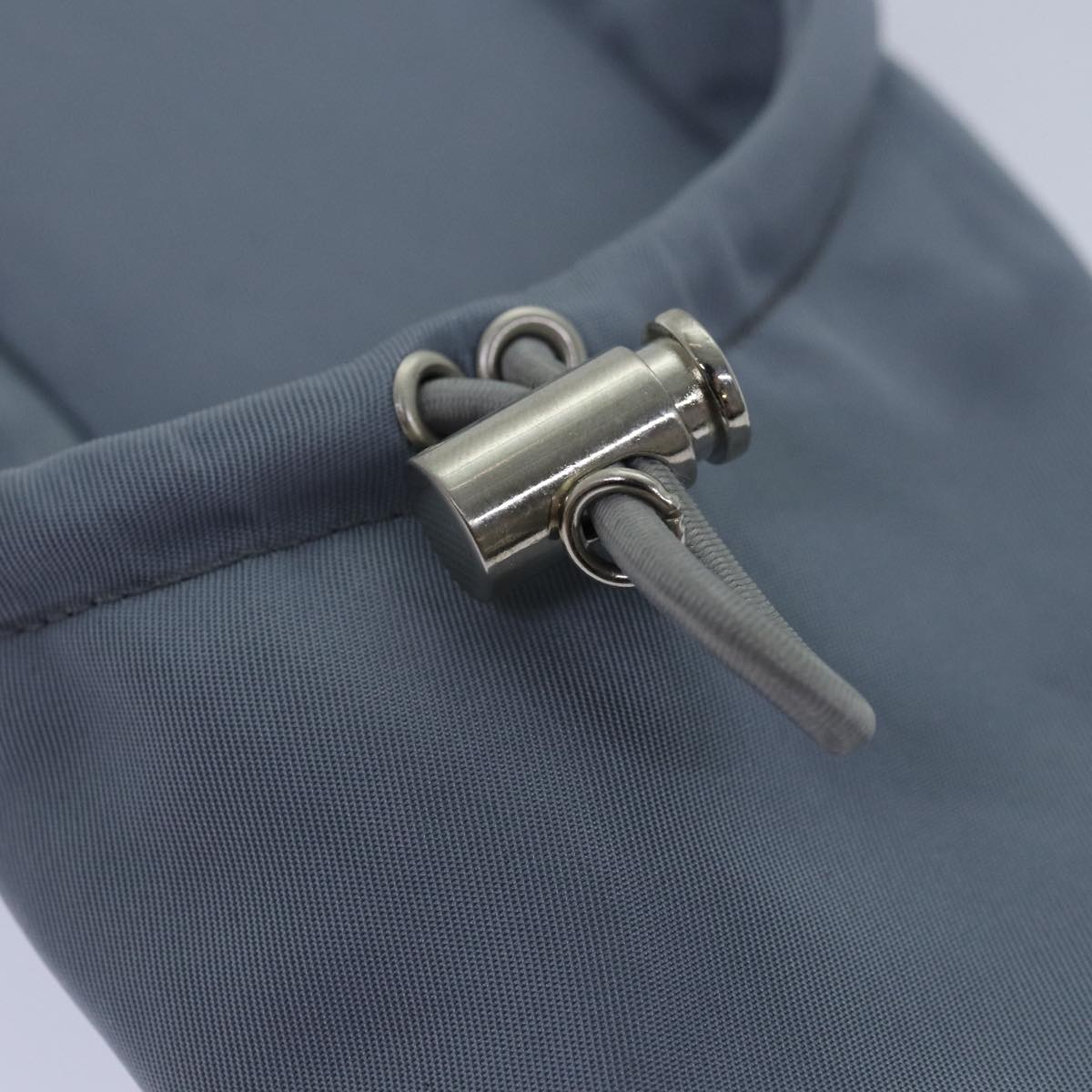 PRADA Room Shoes & Pouch Nylon Light Blue Auth 79894V