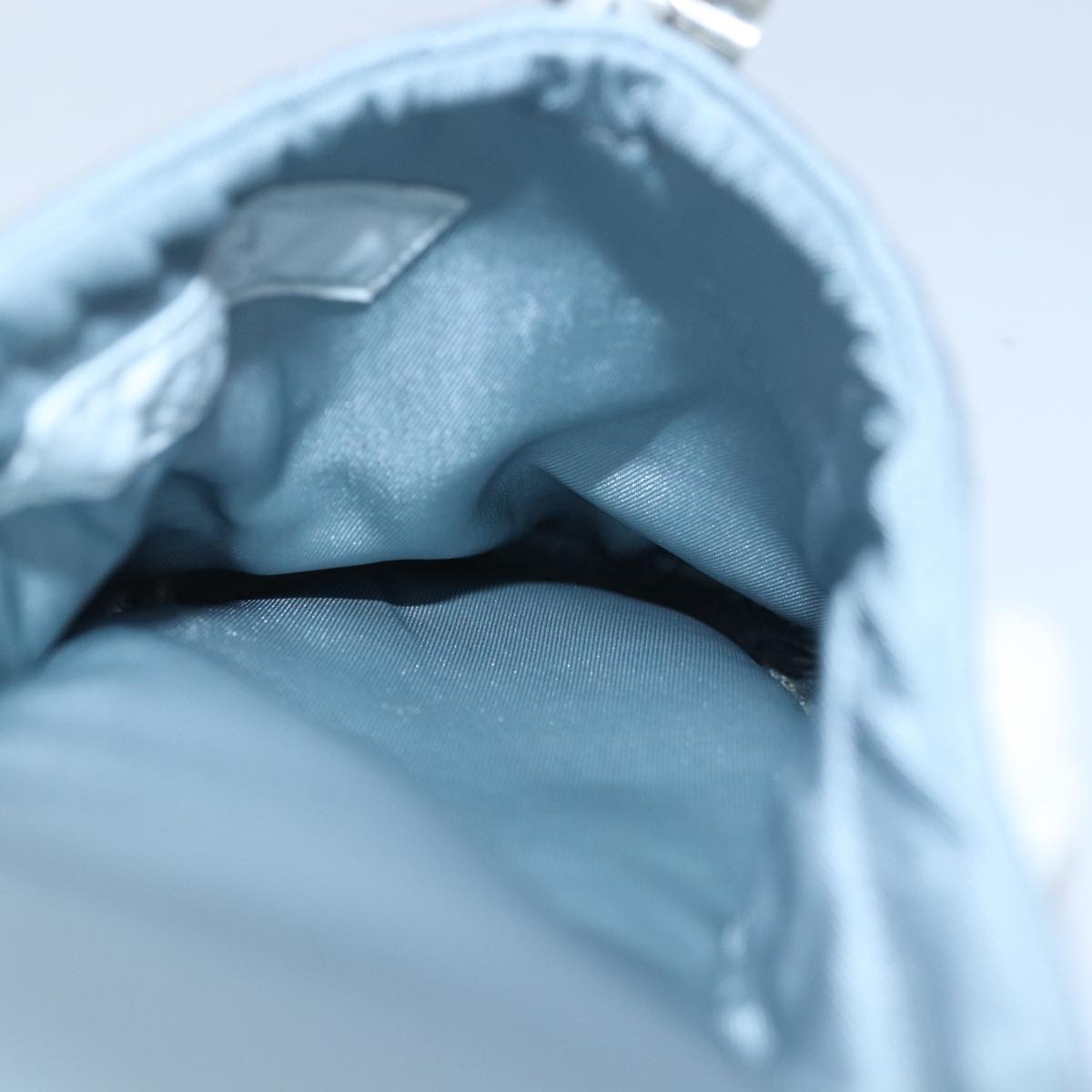 PRADA Room Shoes & Pouch Nylon Light Blue Auth 79894V