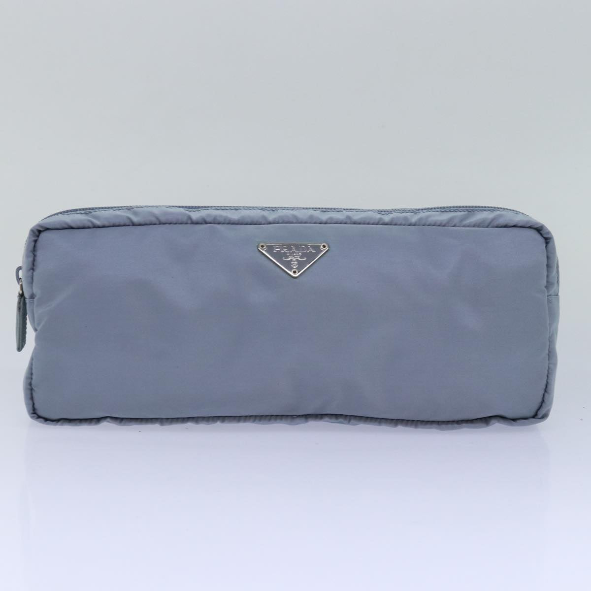 PRADA Room Shoes & Pouch Nylon Light Blue Auth 79894V